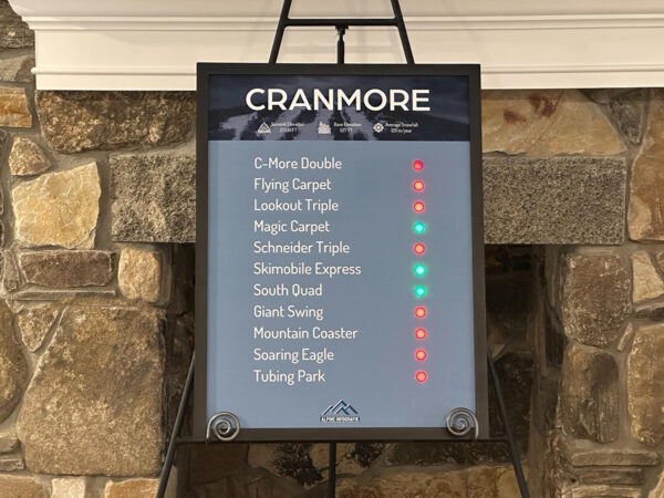 Medium to Large Ski Lift Signs